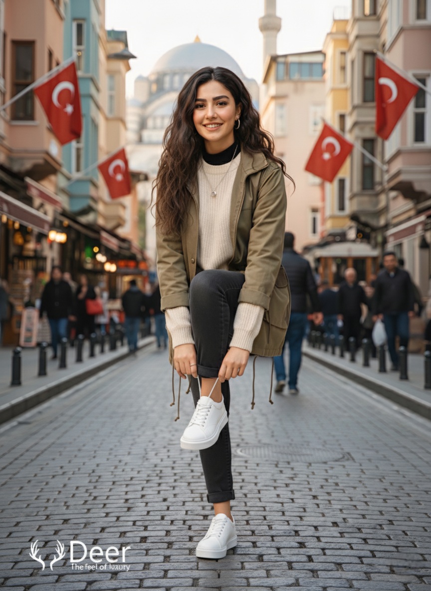 ونس زنانه سفید چرم طبیعی شبرو